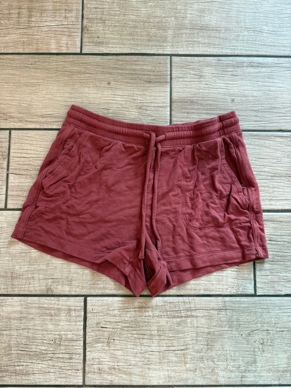 UpWest Women's Dusty Rose Drawstring Athletic Shorts